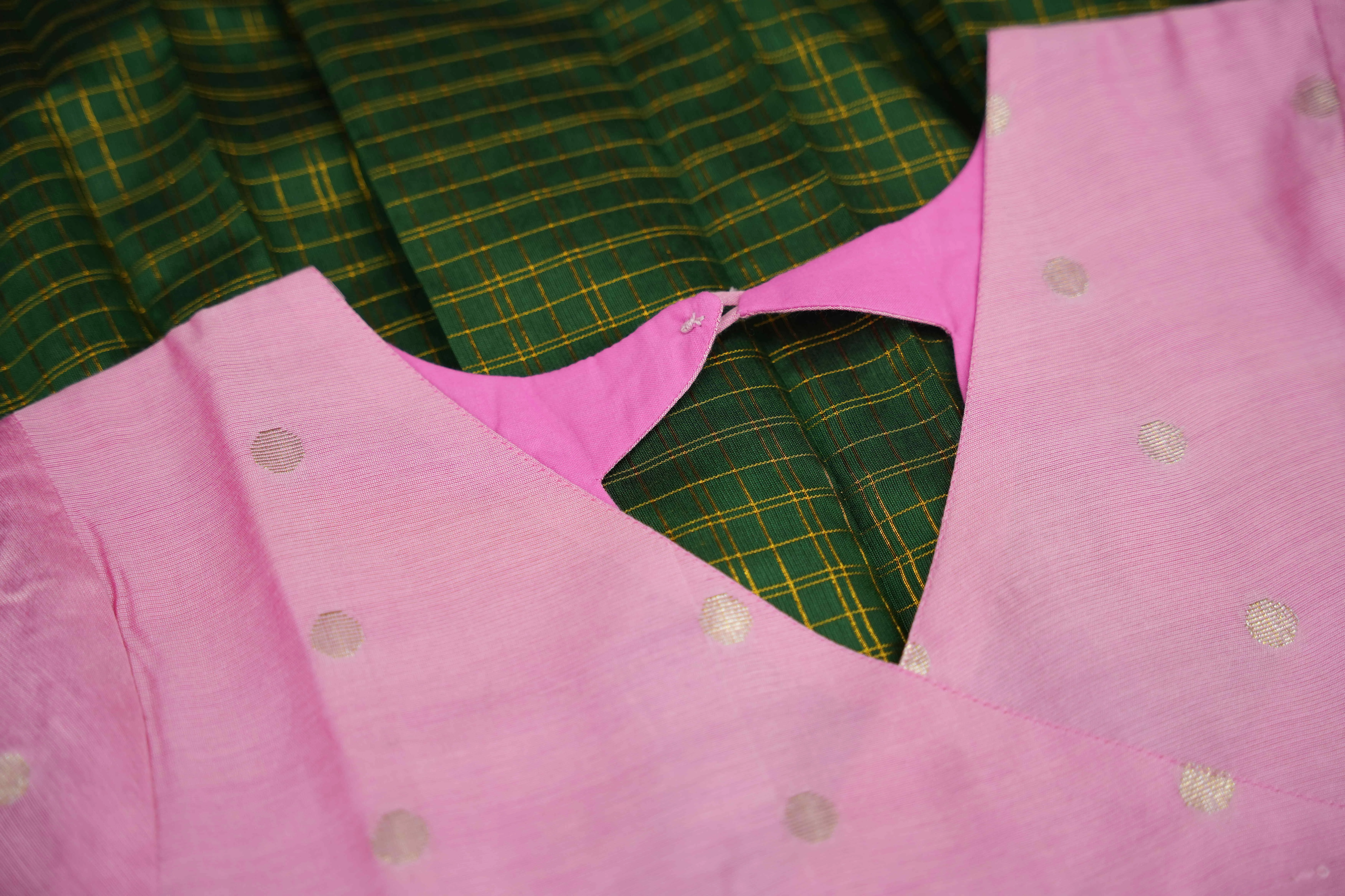 Baby Pink Green Maxi