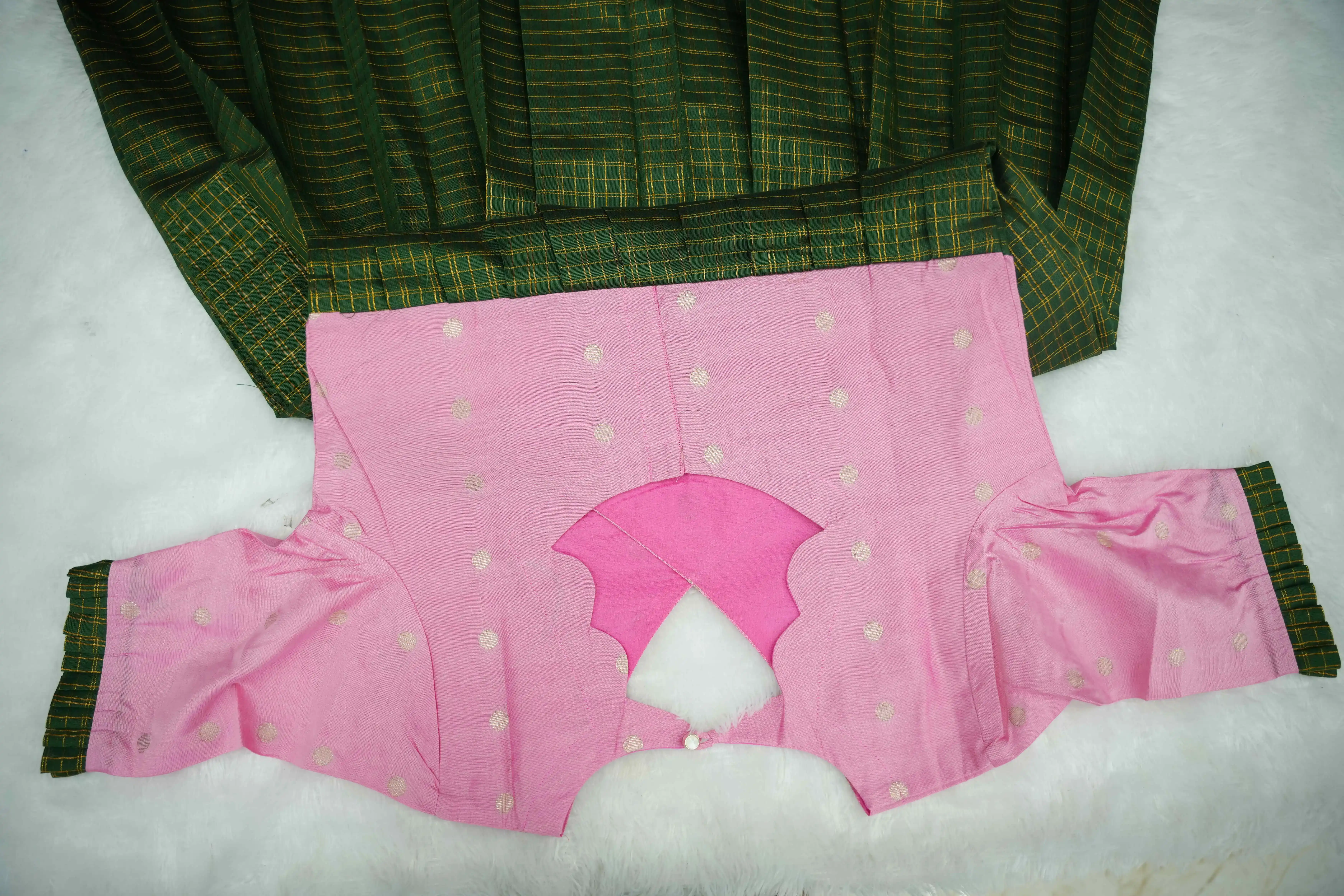 Baby Pink Green Maxi