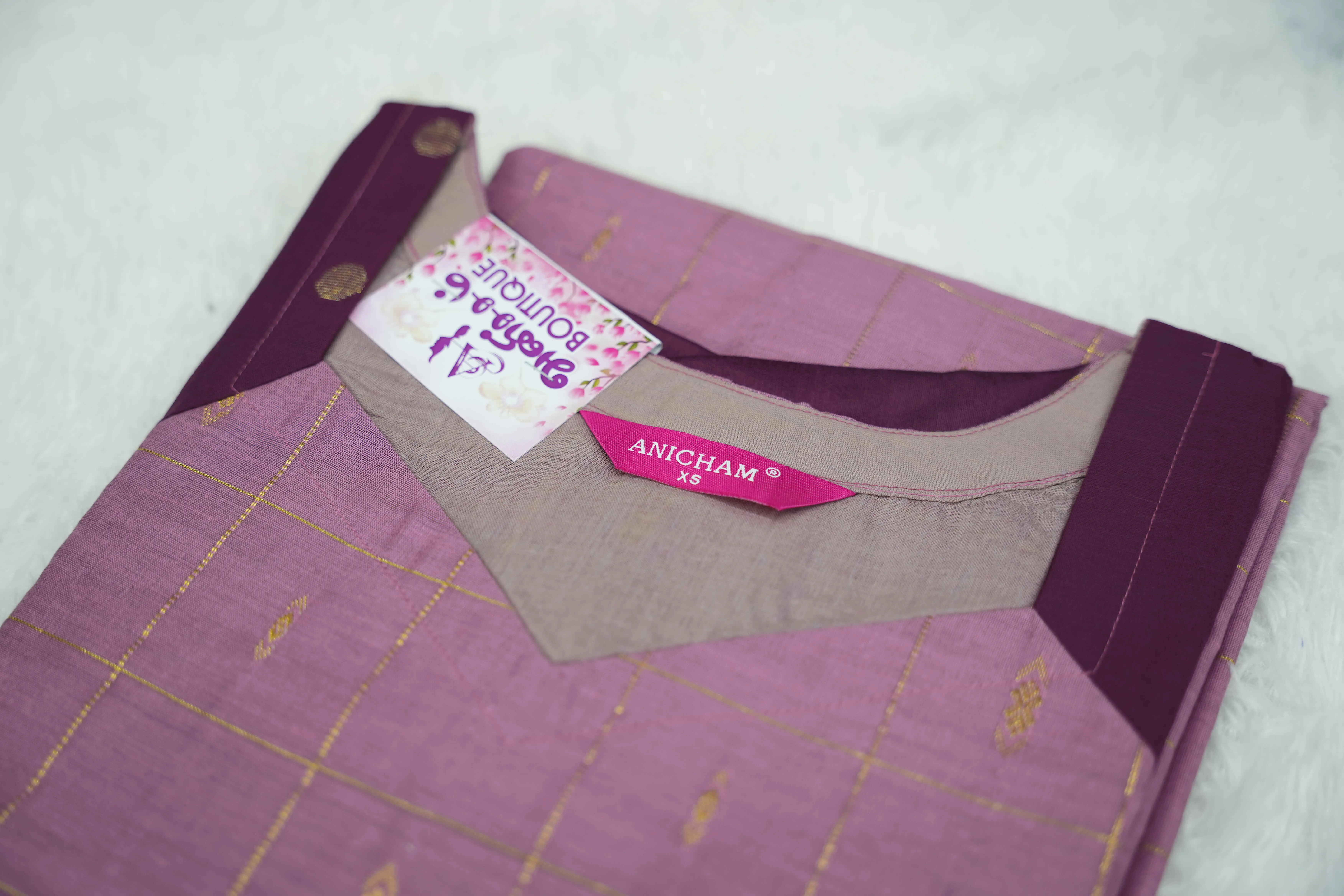 Lavender Checks Wine