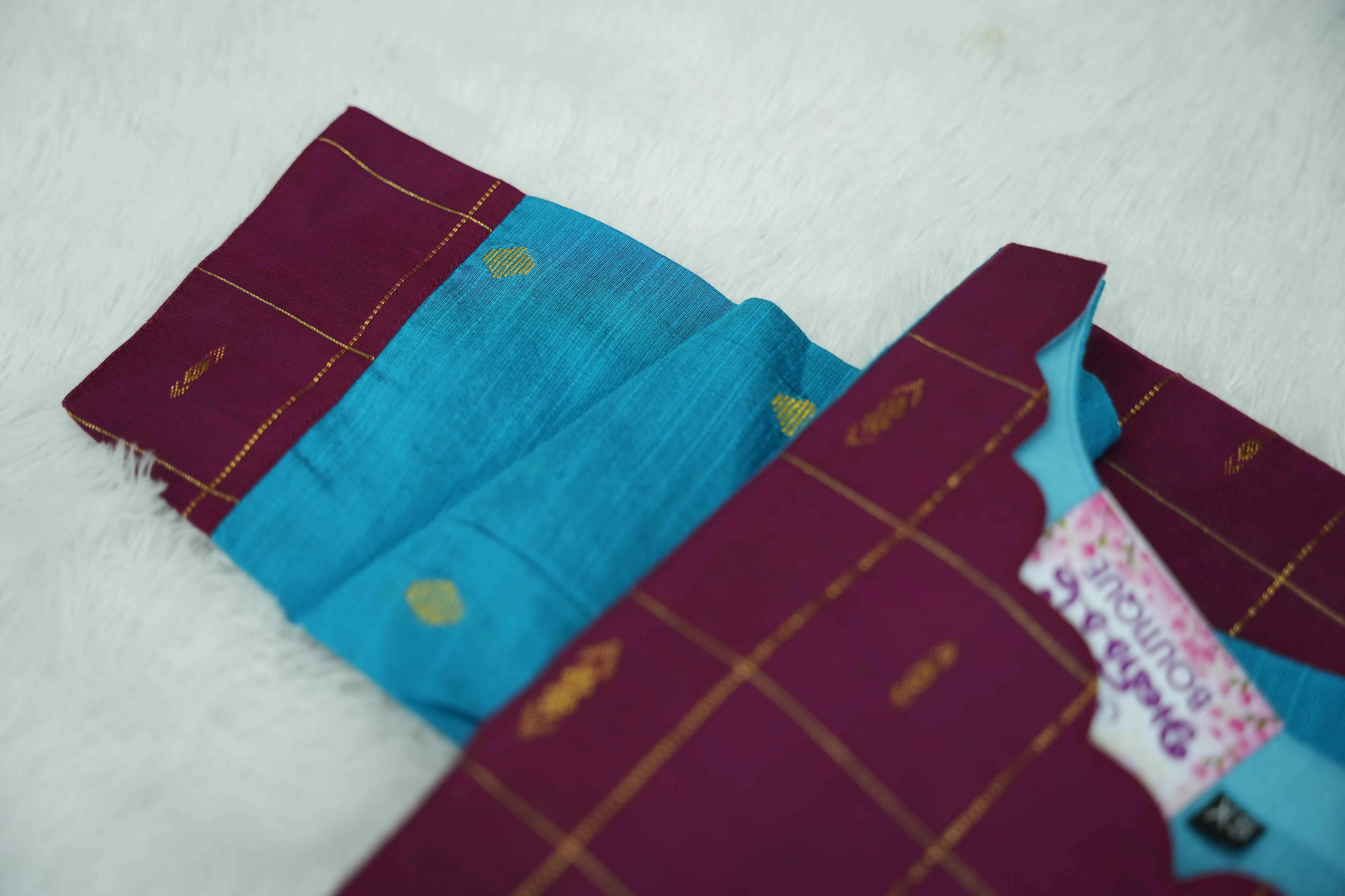 Maroon With Blue Set