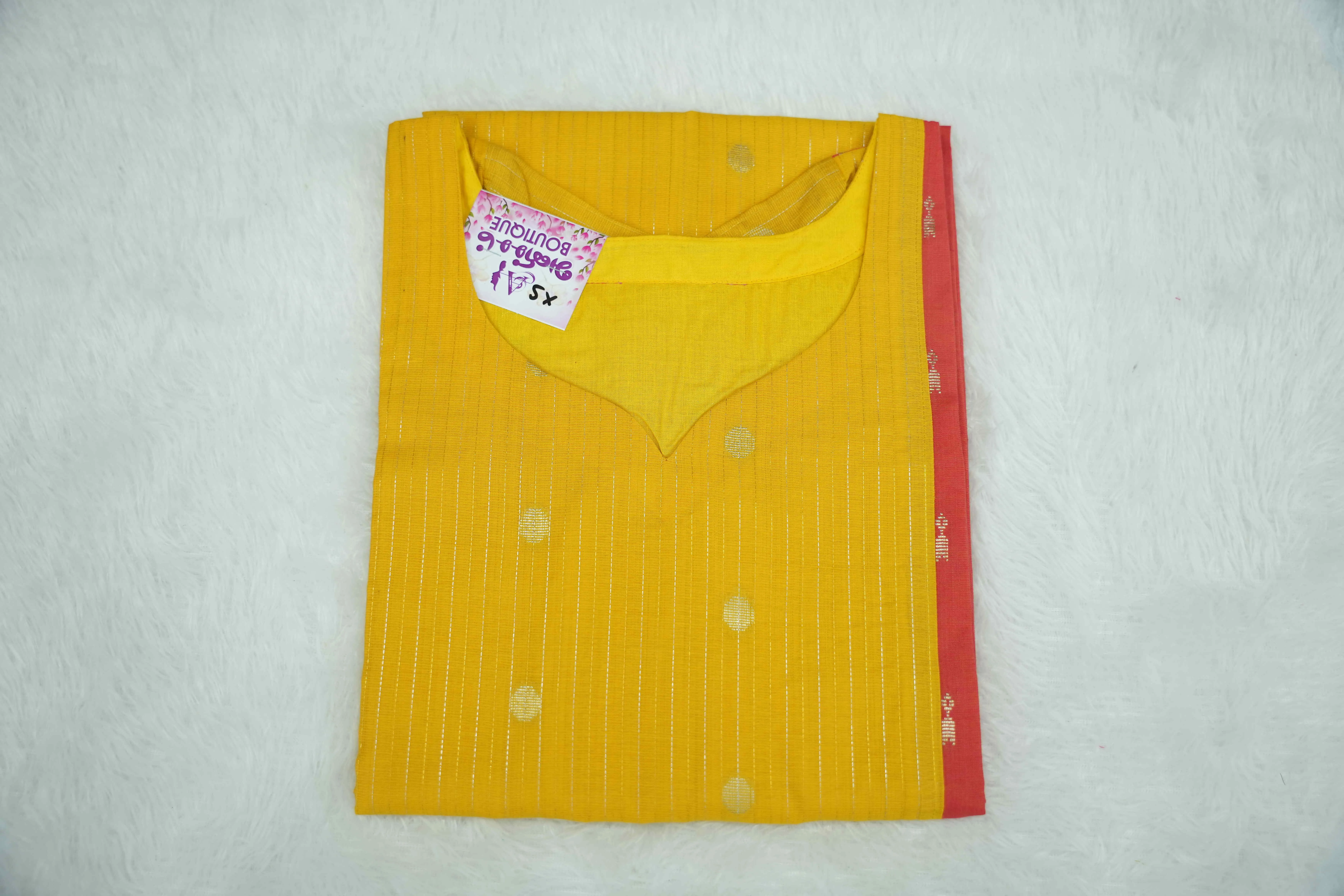 Yellow With Rust Orange