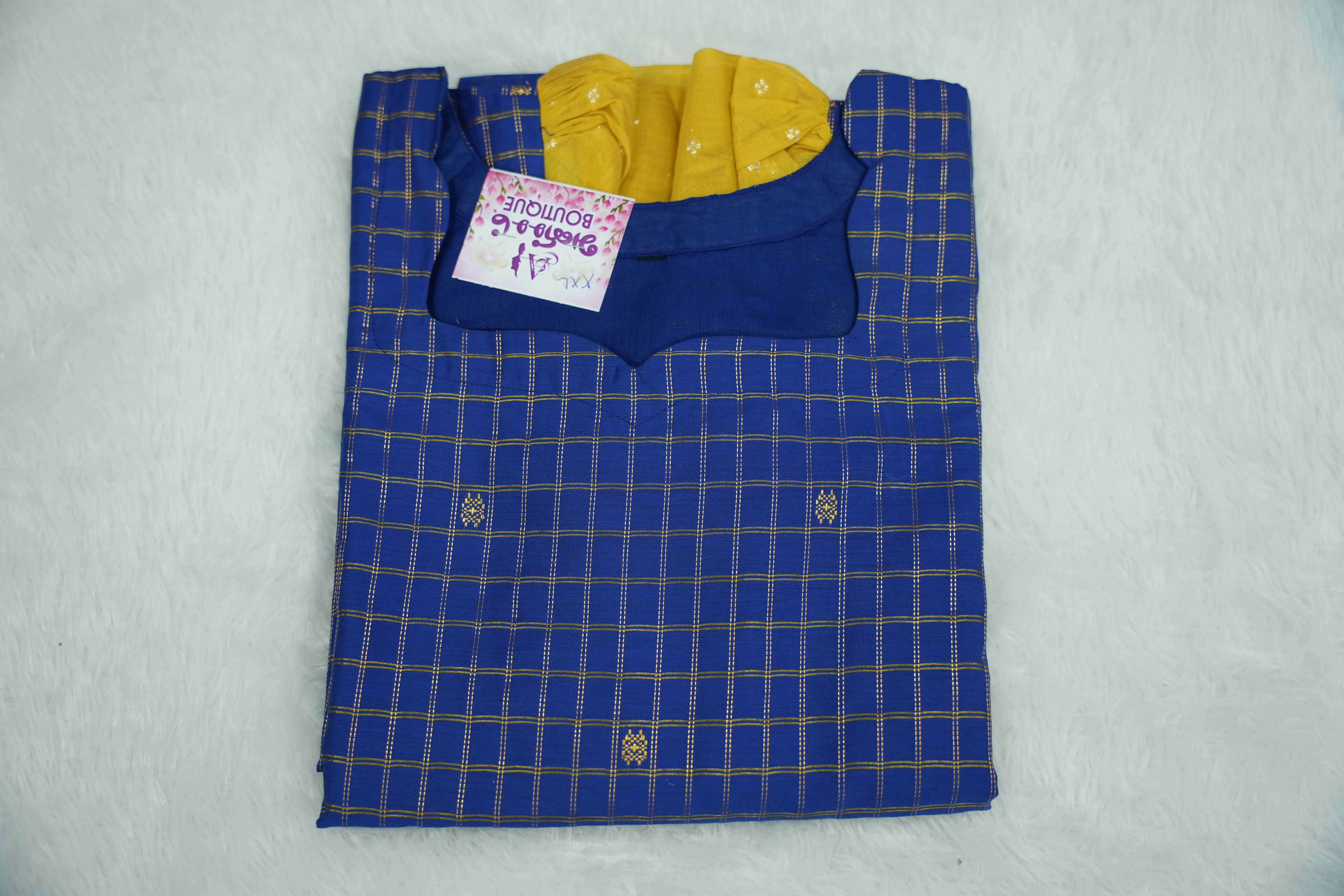 ROYAL BLUE YELLOW SLEEVE Set
