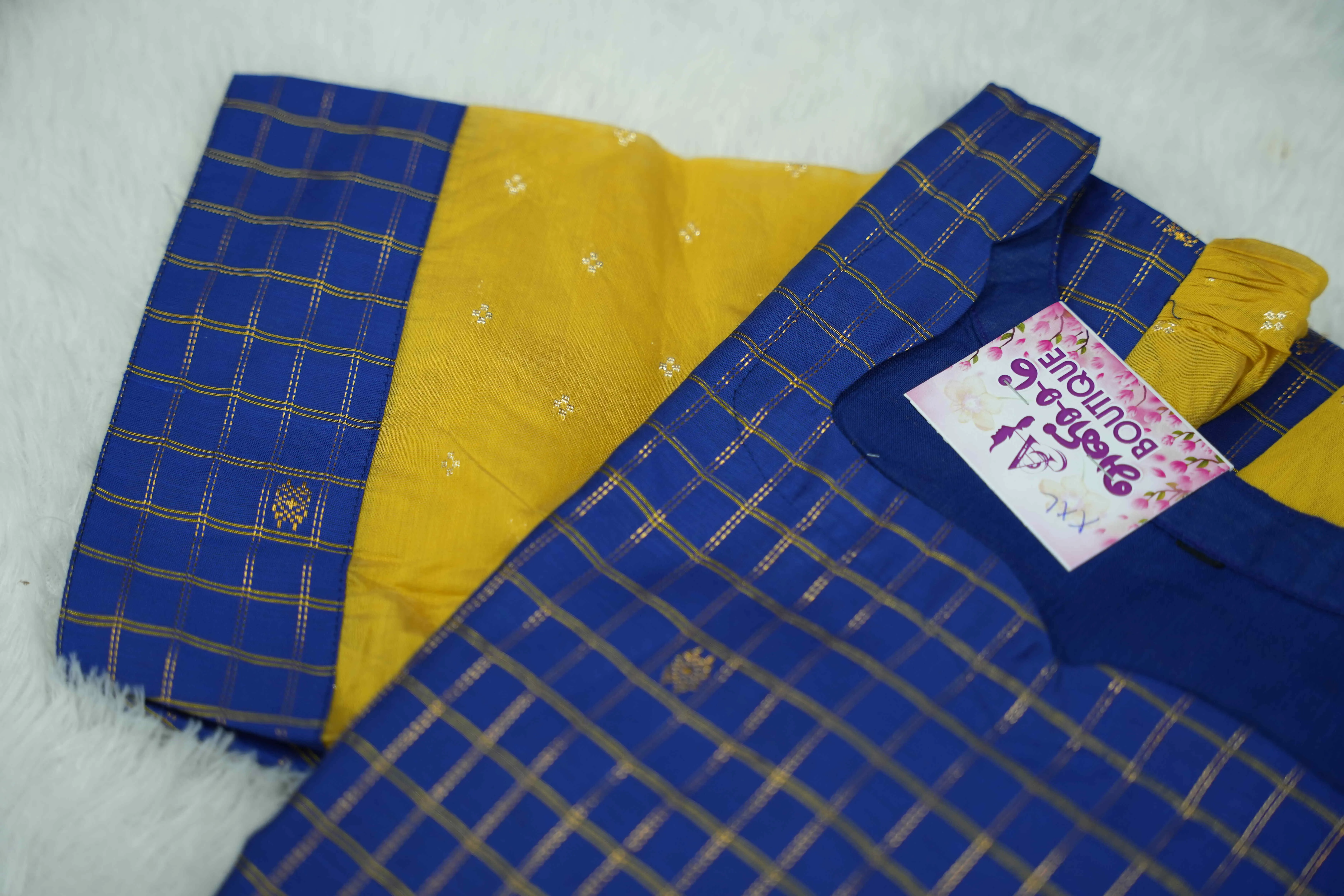ROYAL BLUE YELLOW SLEEVE Set