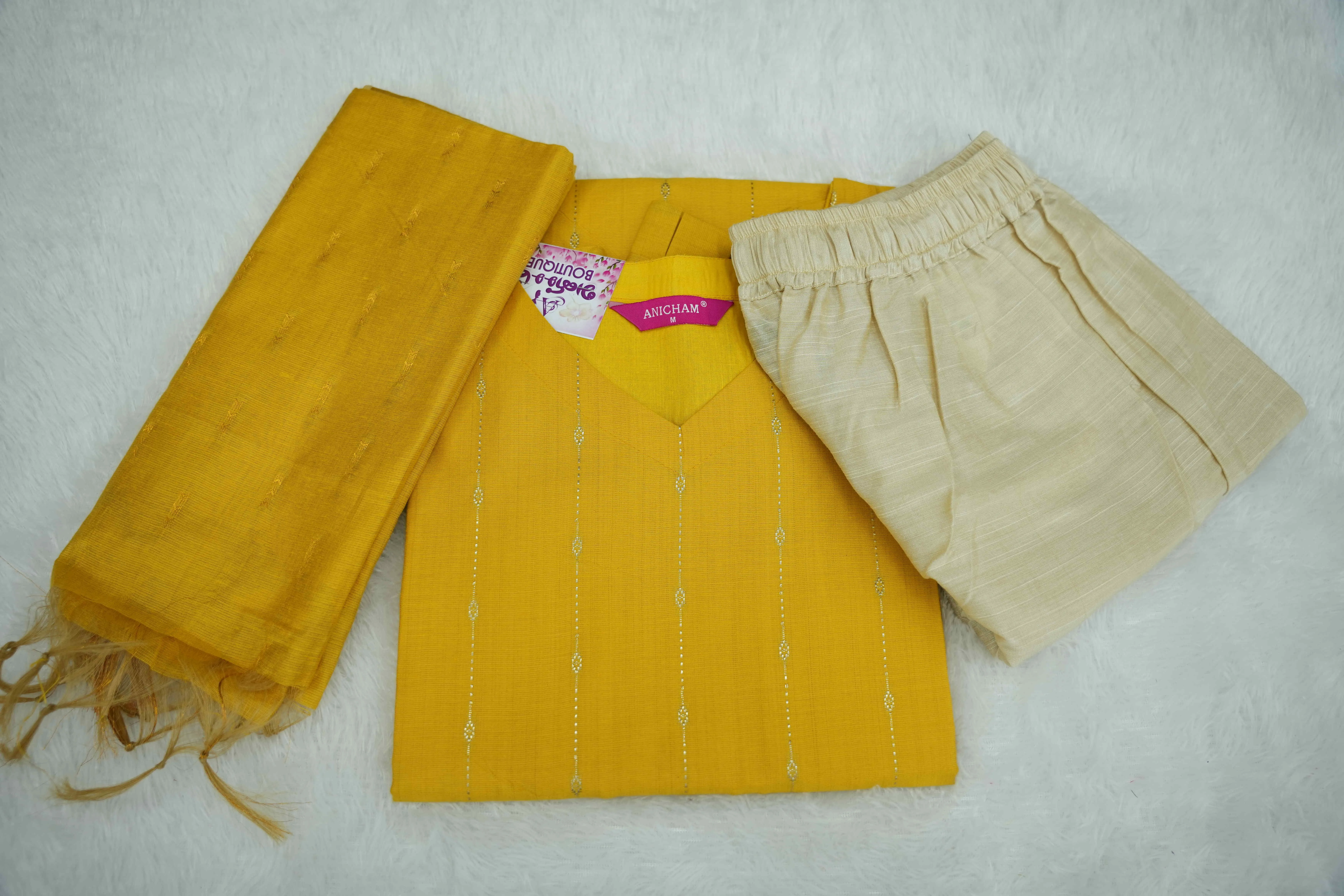 Sunflower Pleated Set