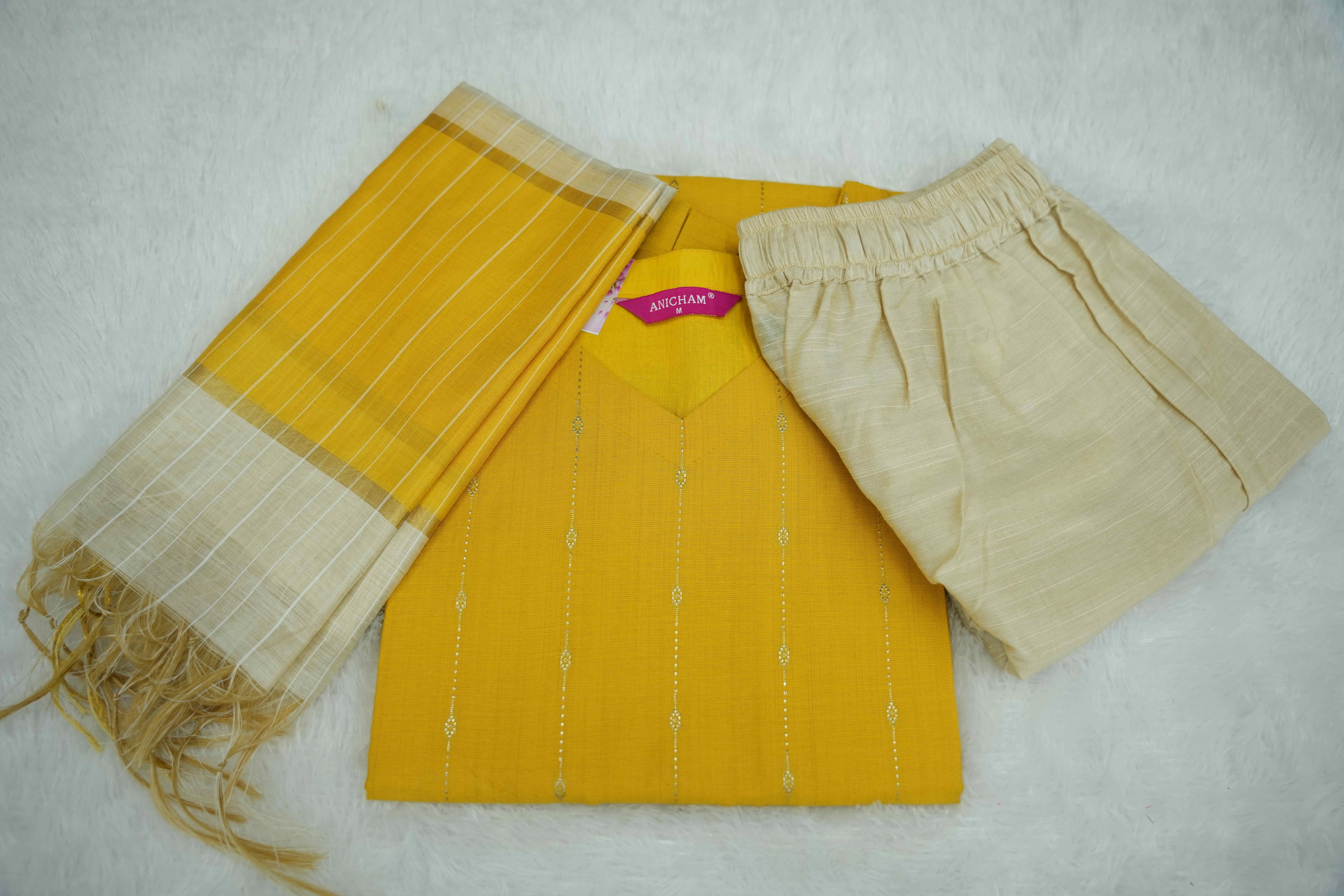 Sunflower Pleated Set