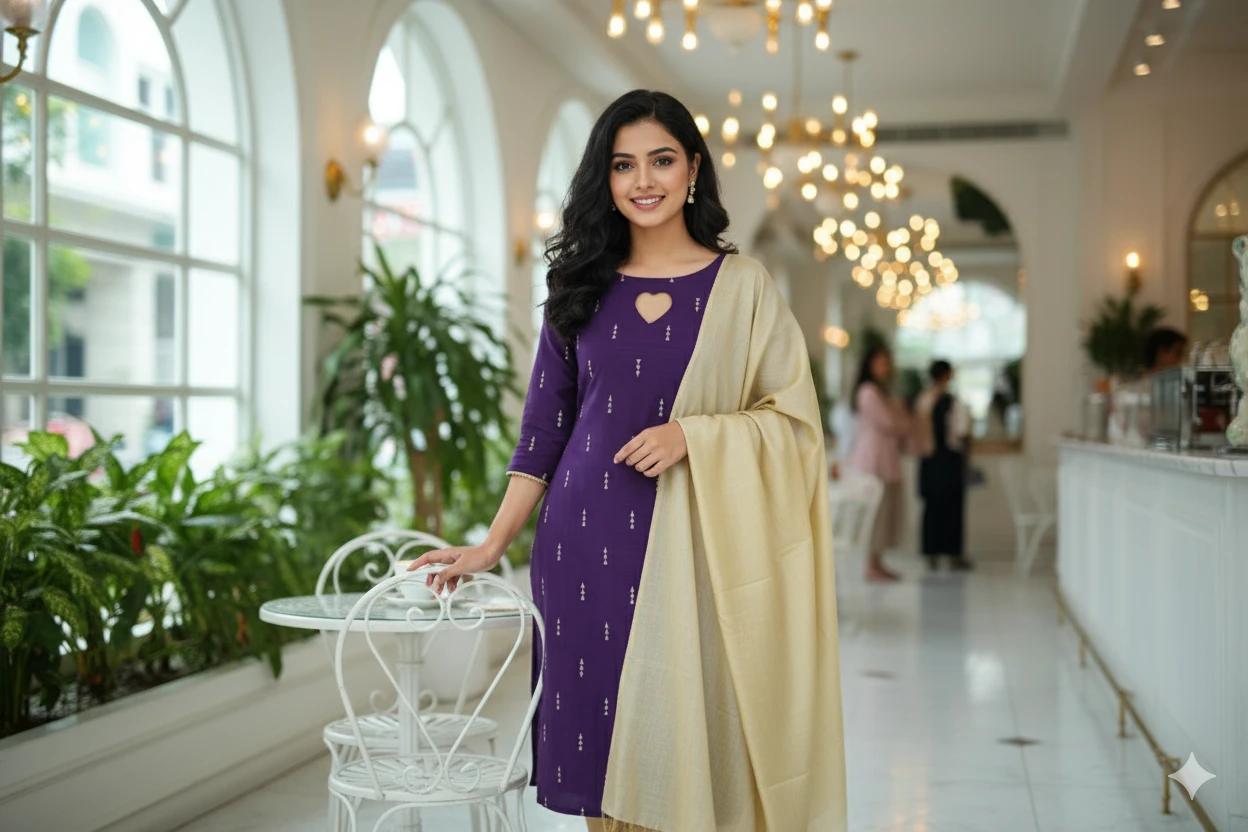 Violet Heart Top Set