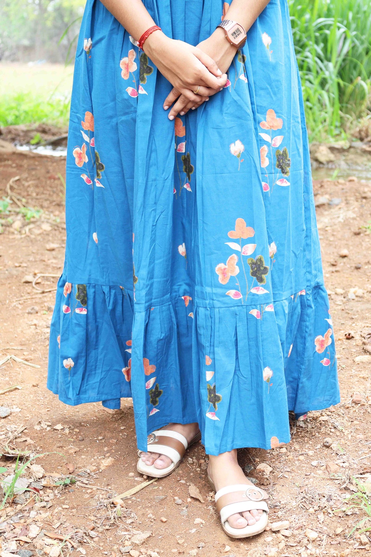 vaanavil hand paint maxi