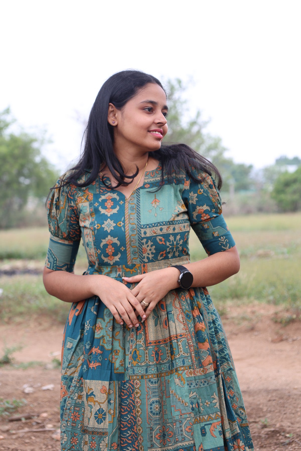 green geo long maxi