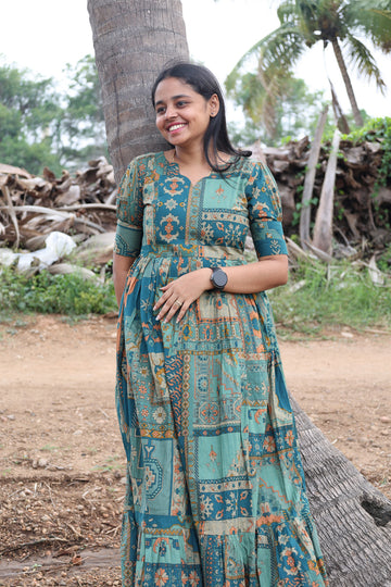 green jio long maxi