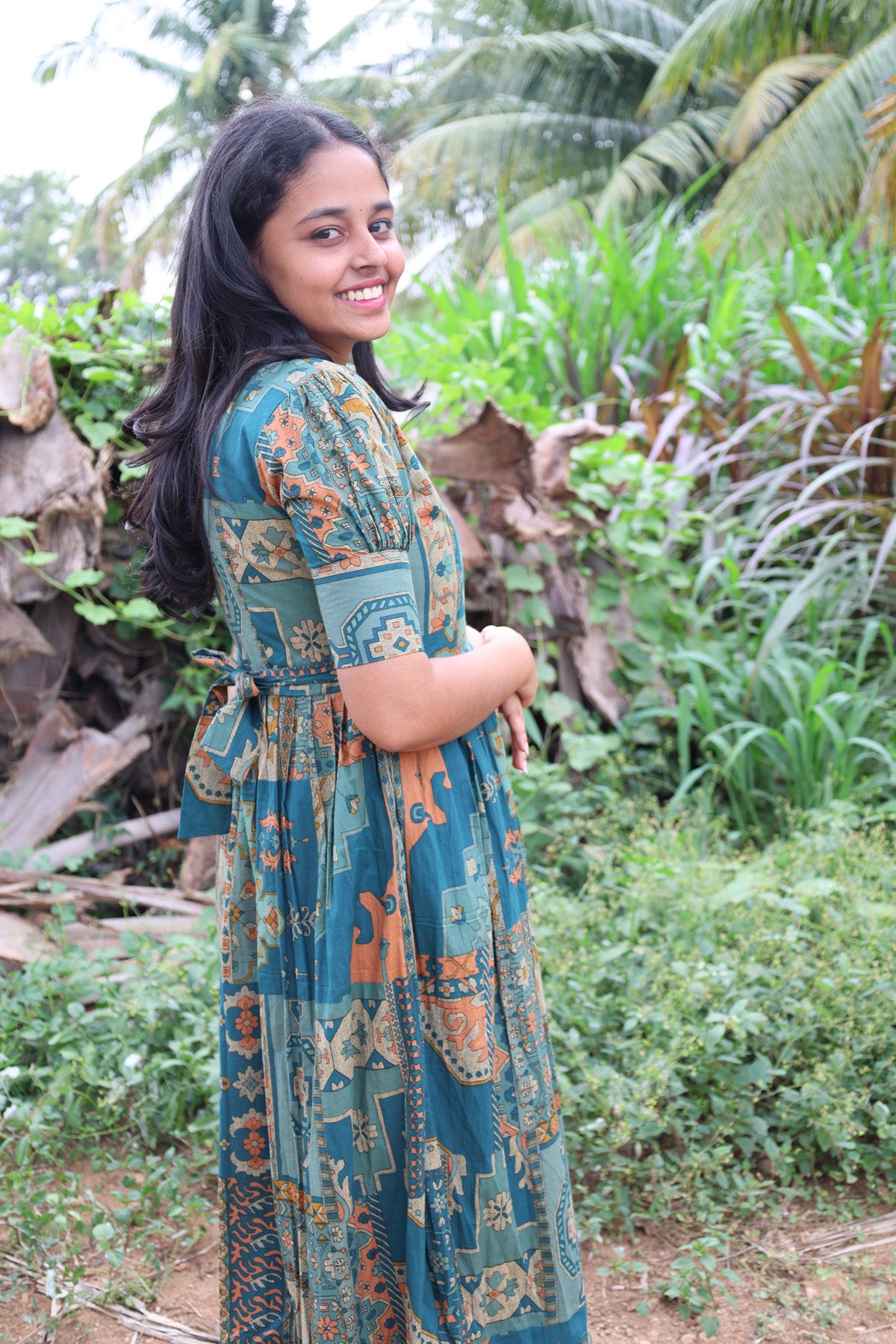 green geo long maxi