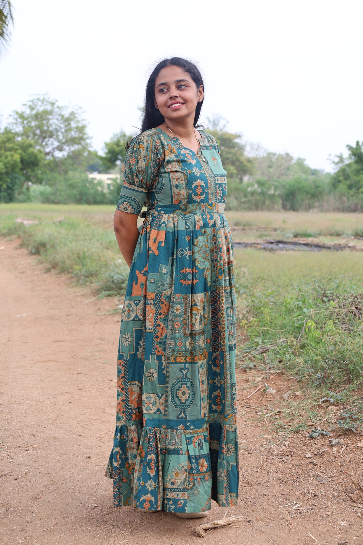 green geo long maxi