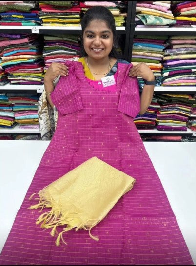 PURPLE GOLD LINES TOP