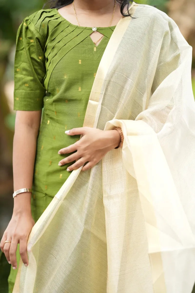 Pleated Green