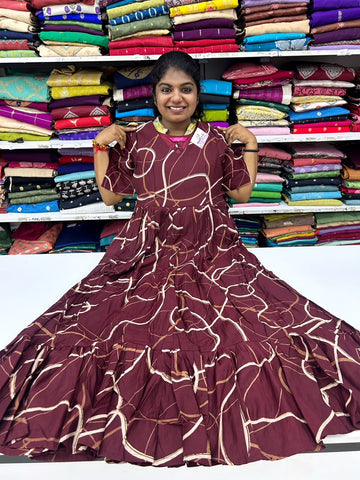 maroon wave maxi