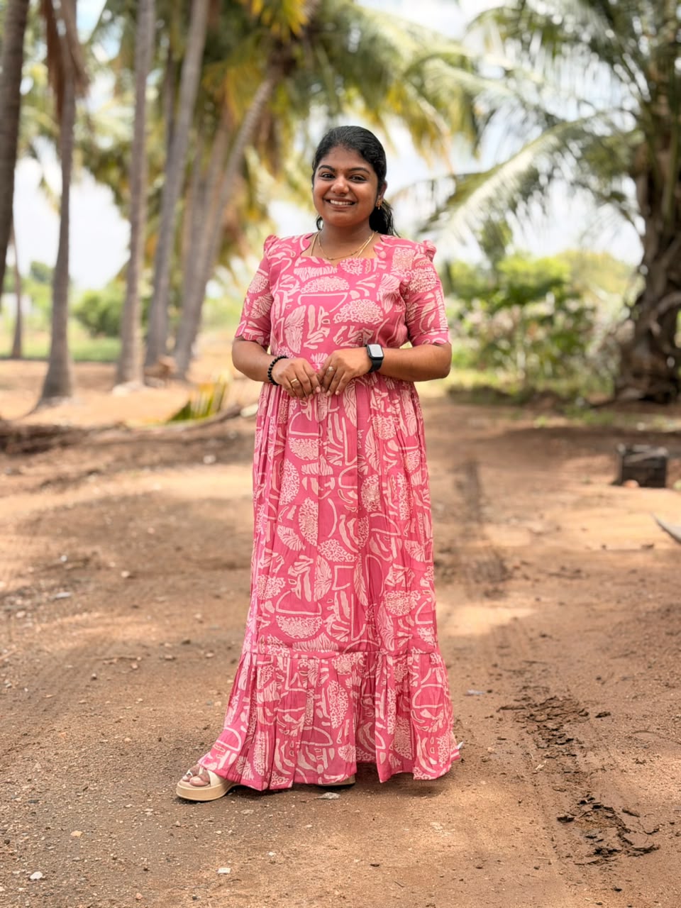 roselle print maxi