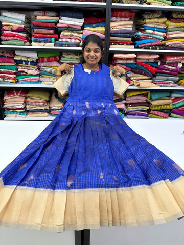 royal sapphire  gold maxi