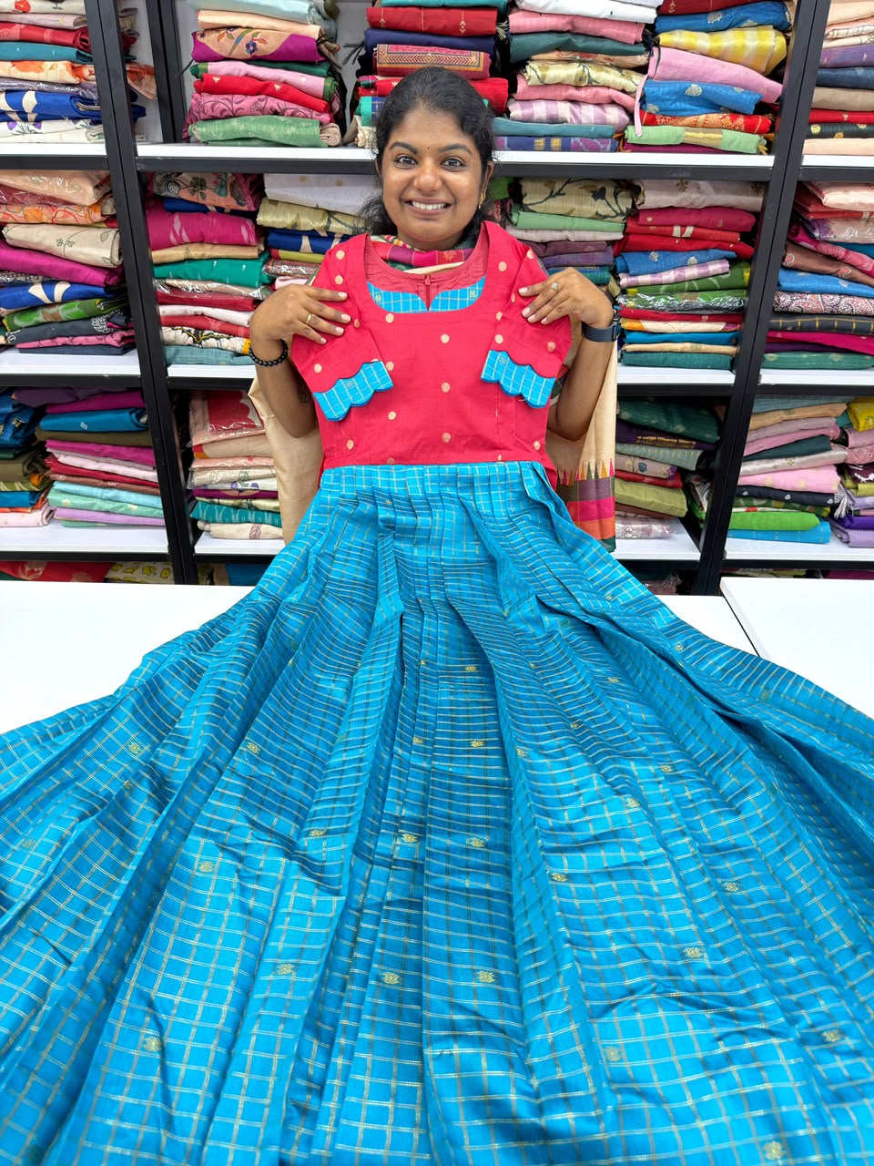 red blue heritage maxi