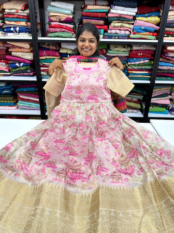 pink  lotus garden maxi