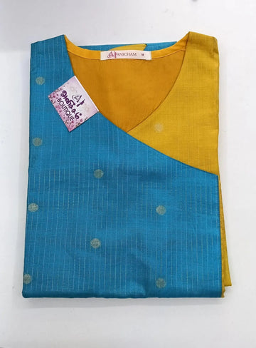 YELLOW BLUE TOP