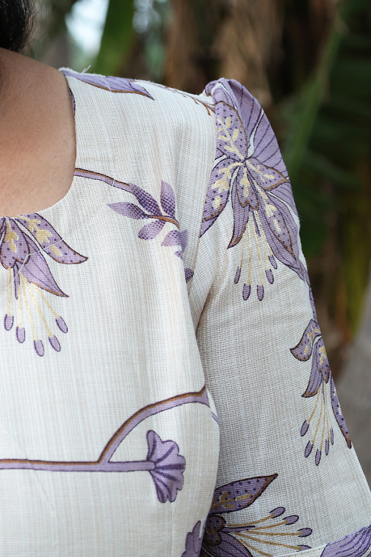 lavender flower long maxi