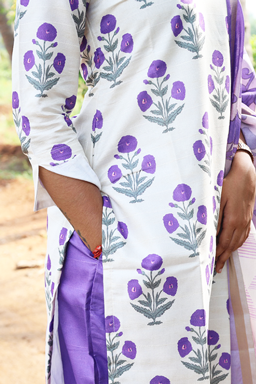 cream lavender set